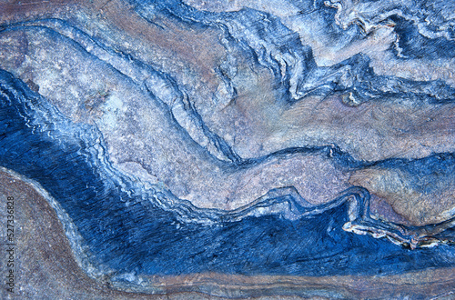 Surface of blue metamorphic rock photo