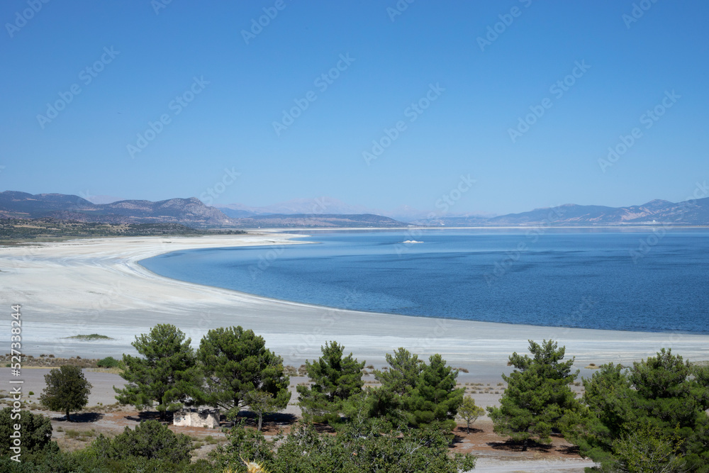 Burdur lake in Turkey country