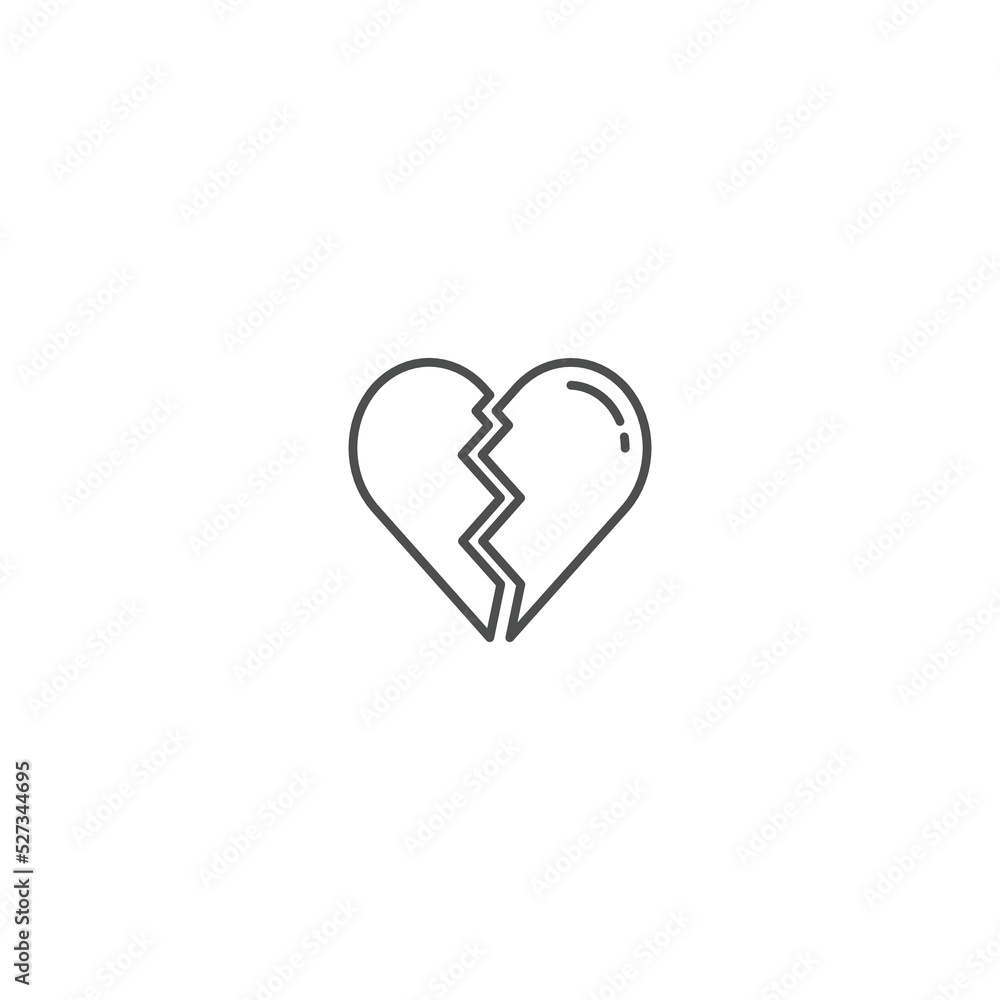 broken heart symbol broken heart symbol