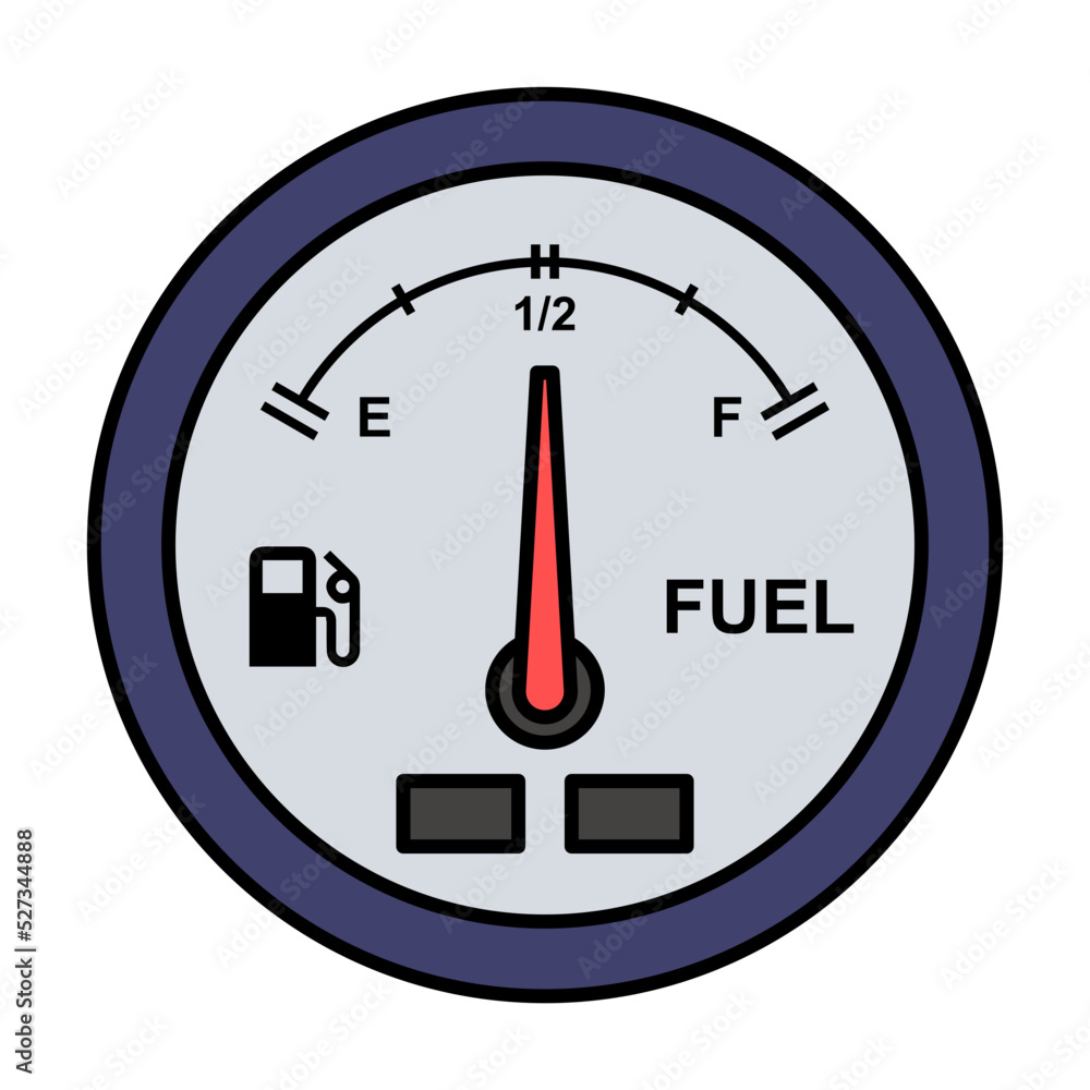 Fuel Gauge Indicators Concept, Blue Dial Meter Vector color Icon Design, crude oil and natural Liquid Gas Symbol, Petroleum and gasoline Sign, power and energy market stock illustration Fuel Gauge Indicators Concept, Blue Dial Meter Vector color Icon Design, crude oil and natural Liquid Gas Symbol, Petroleum and gasoline Sign, power and energy market stock illustration