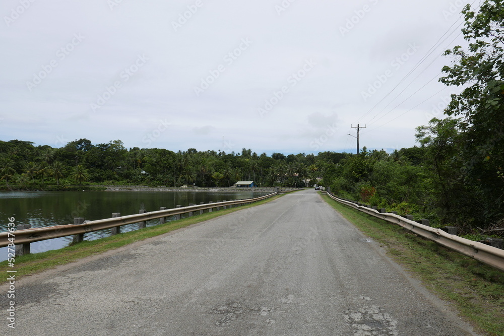 Colonia city in Yap state, Micronesia.