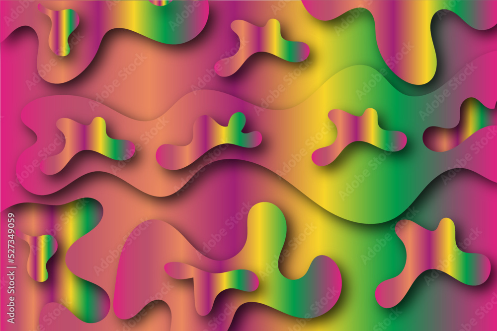 Abstract modern colorful paper cut shapes background. You can use template, banner, poster, brochure, book cover, booklet design Abstract modern colorful paper cut shapes background. You can use template, banner, poster, brochure, book cover, booklet design