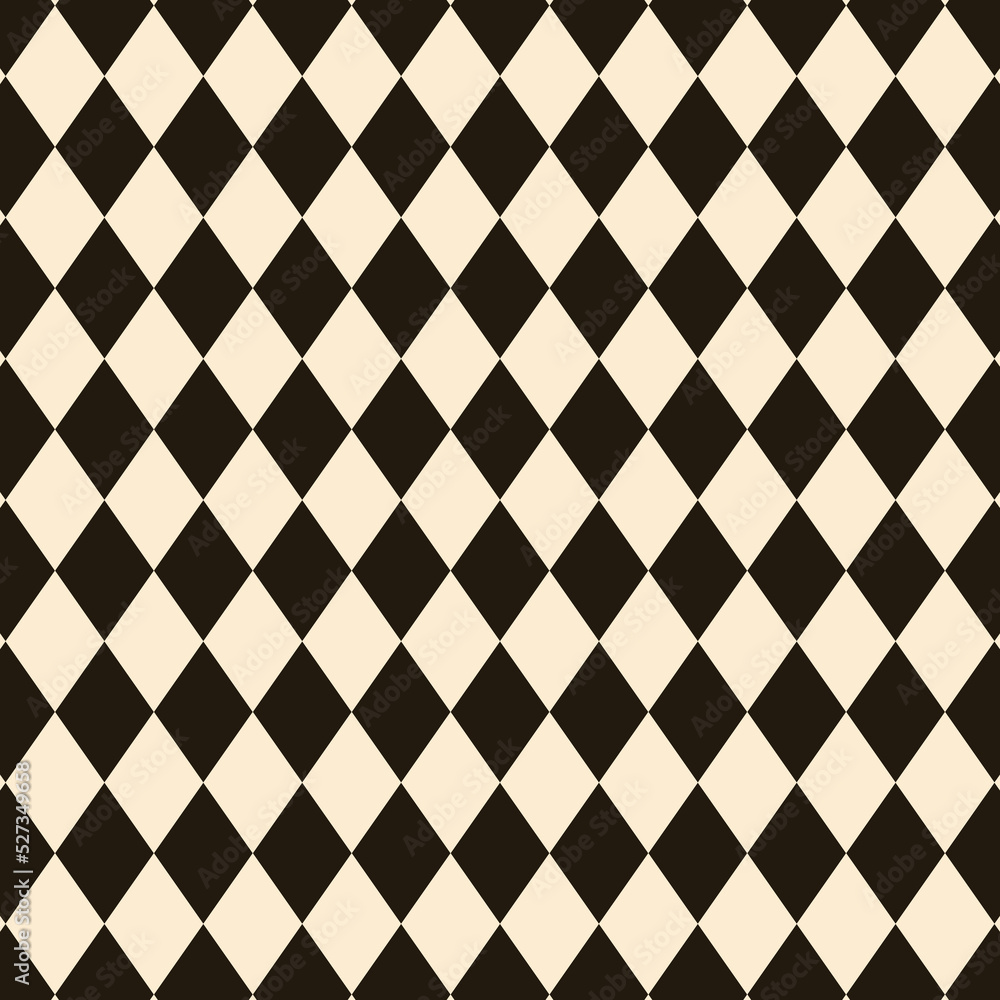 Geometric rhombus pattern background. Harlequin check wallpaper.