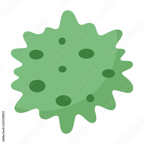 Virus cartoon icon