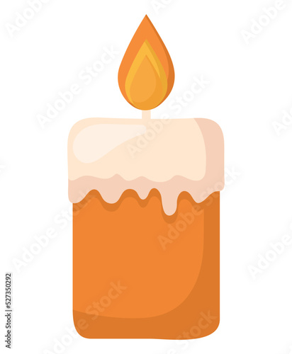 orange candle design