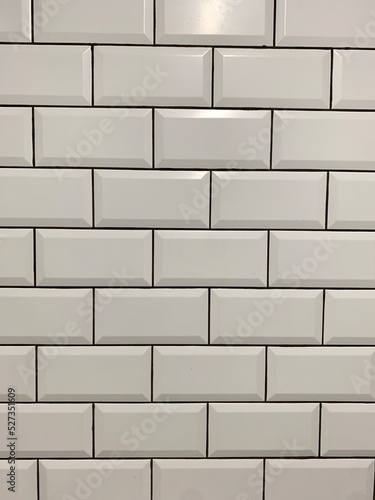 white brick wall tile