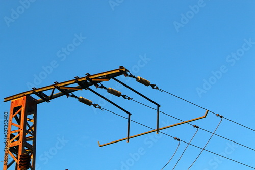 Wallpaper Mural Electrical wires carrying high voltage current. Torontodigital.ca