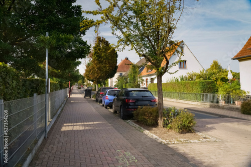 Cottage street in a small European city, Germany, Austria