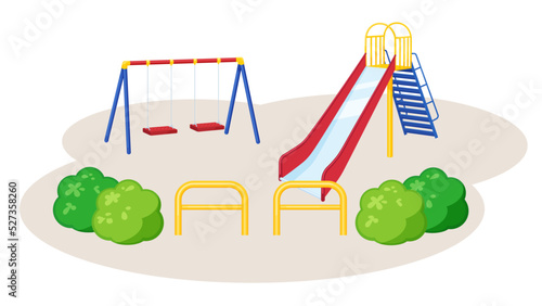 公園の風景のイラスト