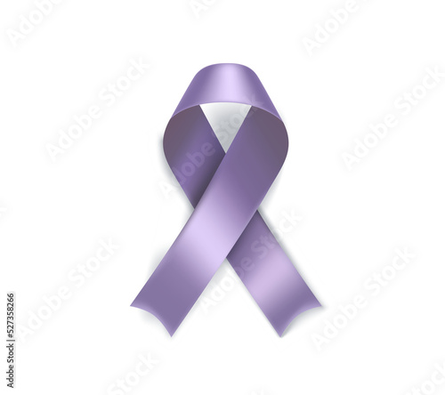 Esophageal cancer awareness symbol. 