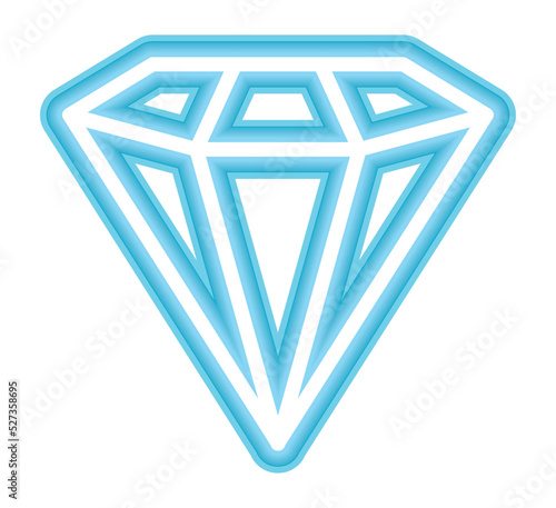 neon diamond design