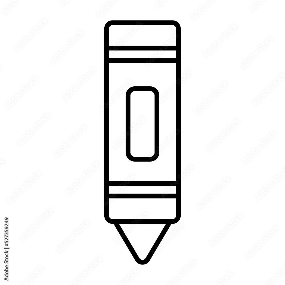 Crayons linear icon Crayons linear icon