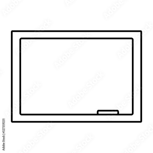 Blackboard chalkboard thin line icon linear