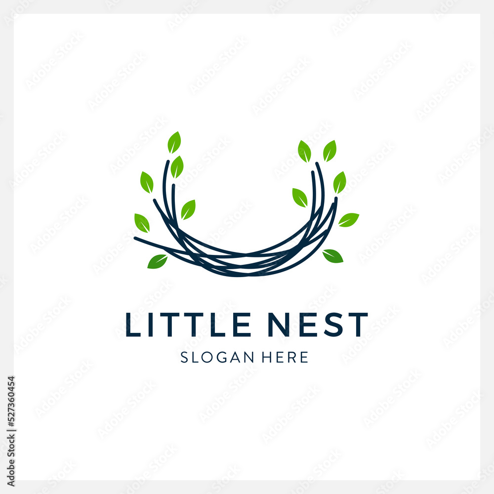Fototapeta premium Bird logo vector line art design template luxury modern minimalist and feminine for business