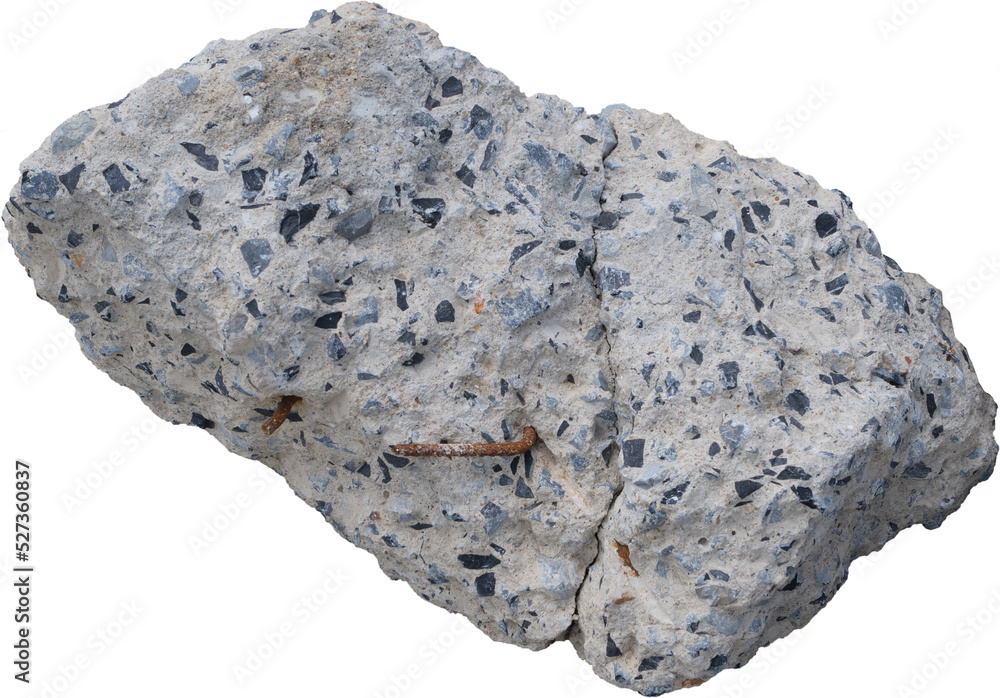Concrete rubble broken, Broken concrete slabs on background transparent (png file.) Concrete rubble broken, Broken concrete slabs on background transparent (png file.)