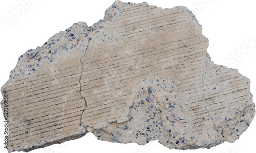 Concrete rubble broken, Broken concrete slabs on background transparent (png file.)