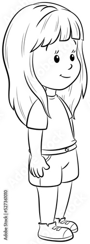 Niedliches Mädchen - Vektor Illustration