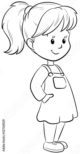 Niedliches Mädchen - Vektor Illustration