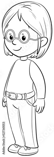 Niedliches Mädchen - Vektor Illustration