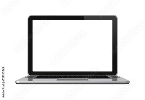 Laptop computer isolated on white