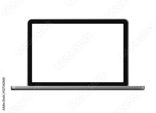 Laptop computer isolated on white