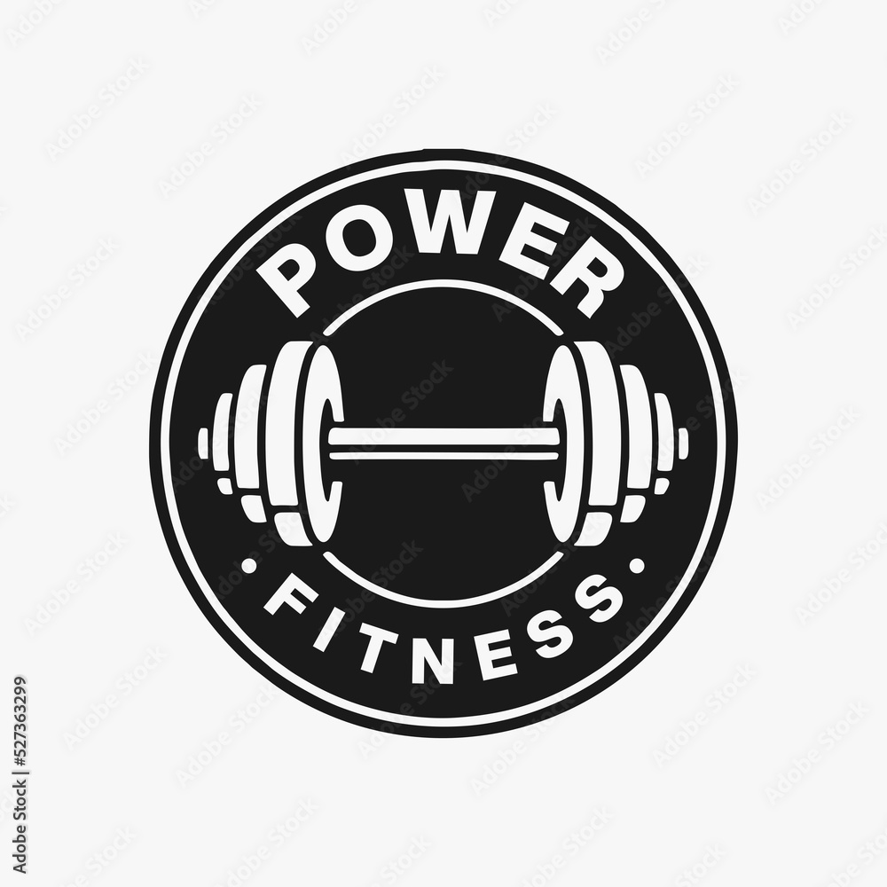 Power Fitness Gym Logo Vector Power Fitness Gym Logo Vector