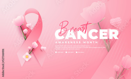 Breast Cancer Awareness Month, suitable for backgrounds, banners, posters, and others