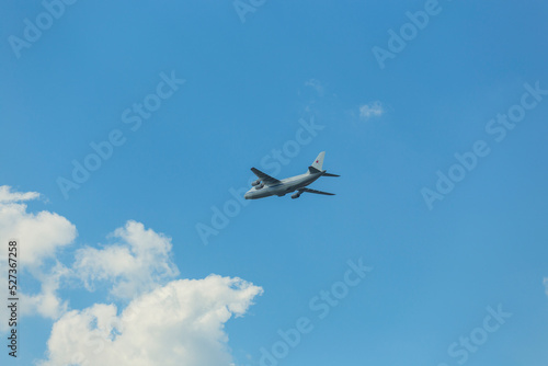 Airplanes in skies over Moscow on Victory Day