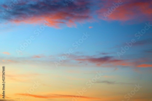 Watercolor clouds in the sky over Panama City © Oleg