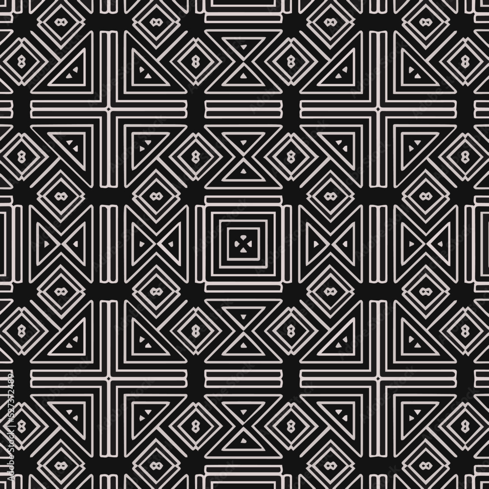 Design seamless monochrome geometric pattern. Abstract background. Vector art.Perfect for site backdrop, wrapping paper, wallpaper, textile and surface design. Design seamless monochrome geometric pattern. Abstract background. Vector art.Perfect for site backdrop, wrapping paper, wallpaper, textile and surface design.