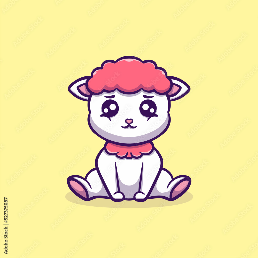 cute goat vector icon illustration cute goat vector icon illustration