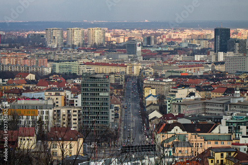 A view of the city with traffic and surroundings © Lubos