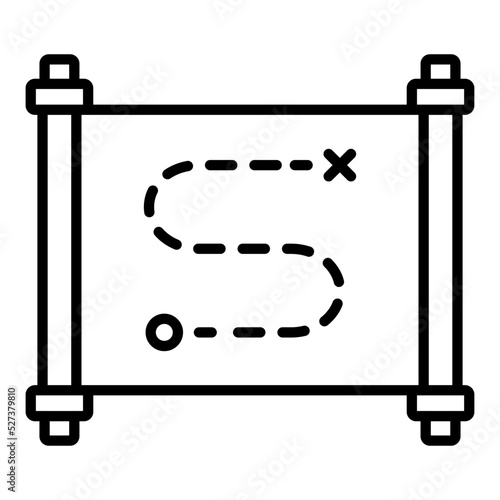 Treasure Map Icon Style