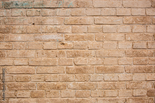 Brick old wall as background, loft style decoration brick texture for interior with copy space.