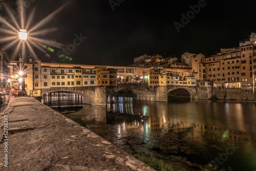 Ponte Vecchio at night in Florence