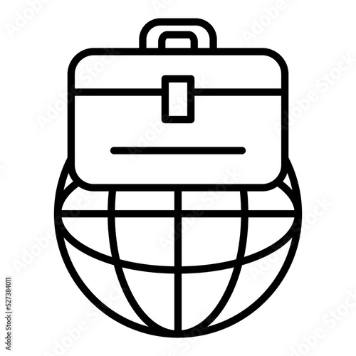 Global Business Icon Style