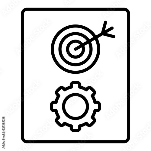 Goals Management Icon Style