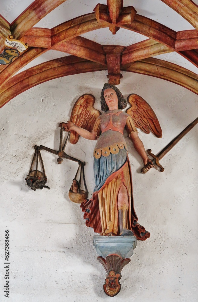 Engel des Gerichts, Stadtpfarrkirche, Münnerstadt Engel des Gerichts, Stadtpfarrkirche, Münnerstadt