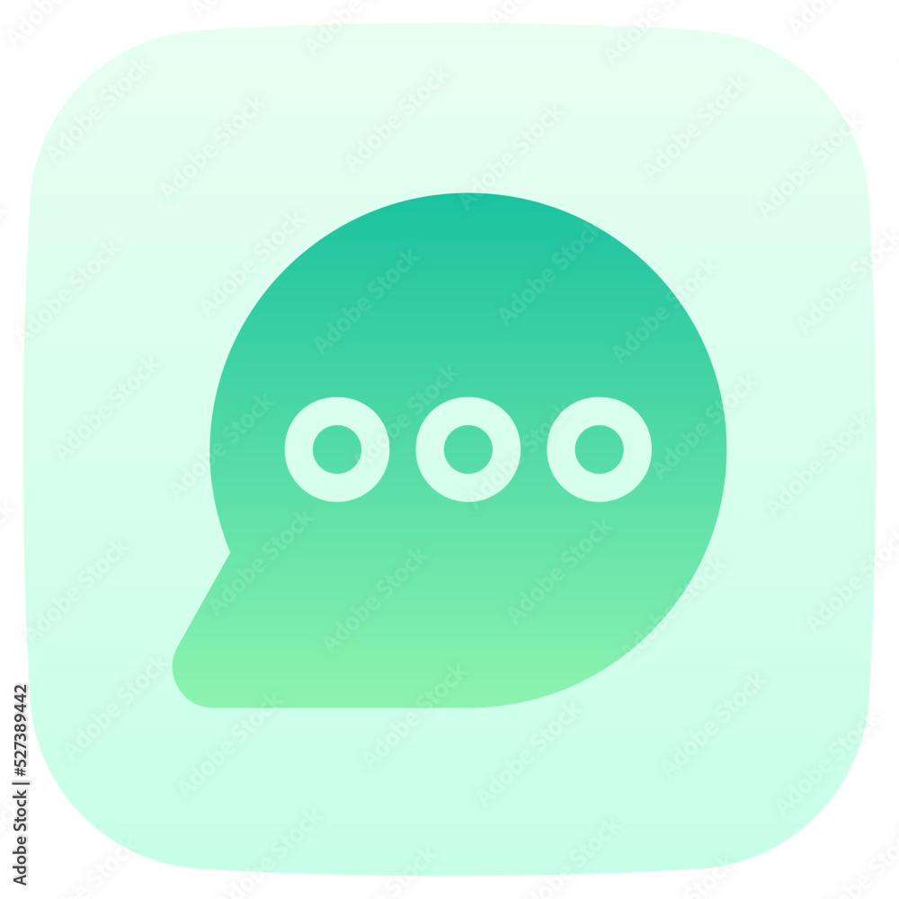 speech bubble flat gradient icon speech bubble flat gradient icon