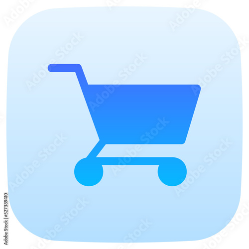 shopping cart flat gradient icon