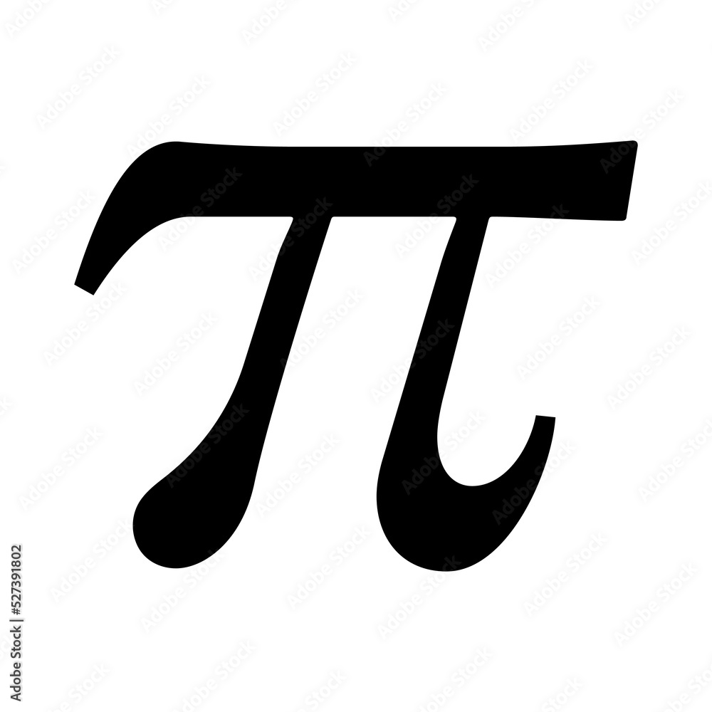 Pi symbol. Design for web and mobile app. Vector illustration isolated ...