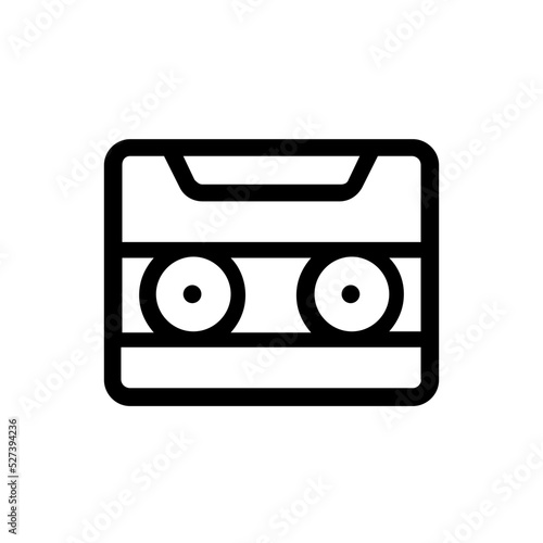 cassette line icon
