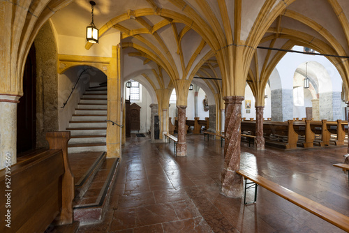 Zell am See  Austria  August 2022  interior of Saint Hippolyte Church 