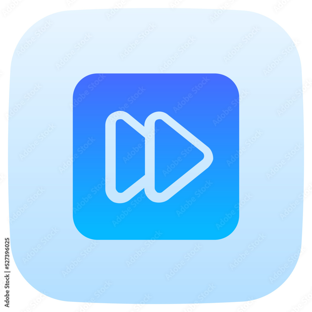 fast forward flat gradient icon fast forward flat gradient icon
