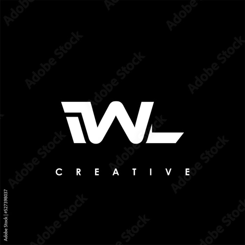 IWL Letter Initial Logo Design Template Vector Illustration photo