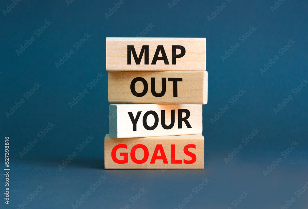 Support and map out your goals symbol. Concept words Map out your goals on wooden blocks on beautiful grey table grey background. Business, support and map out your goals concept Support and map out your goals symbol. Concept words Map out your goals on wooden blocks on beautiful grey table grey background. Business, support and map out your goals concept