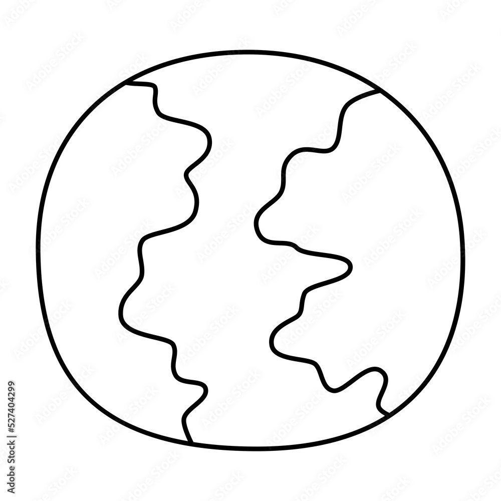 Earth globe thin line icon linear symbol Earth globe thin line icon linear symbol