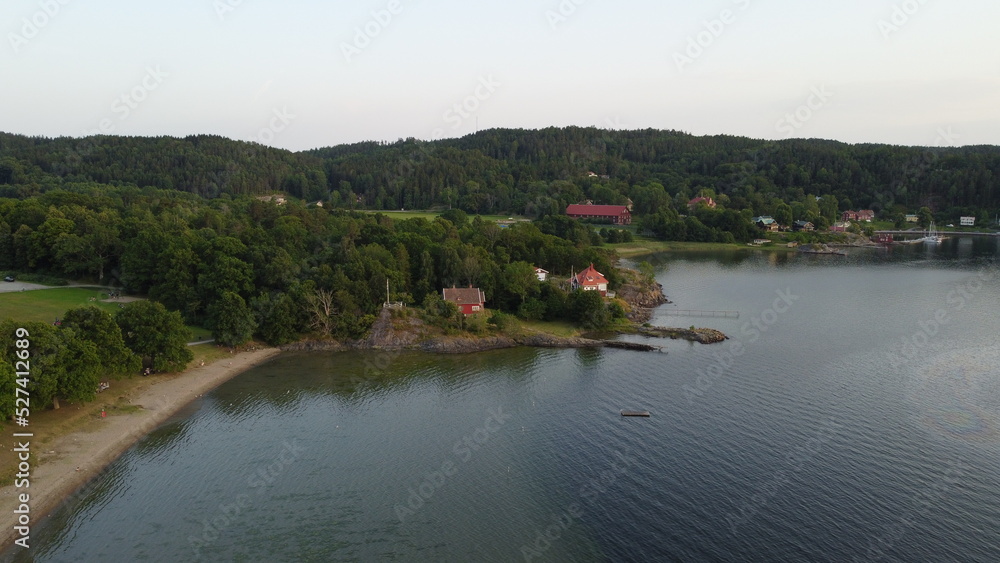 Aerial drone shot near Udevalla (Sweden) Aerial drone shot near Udevalla (Sweden)