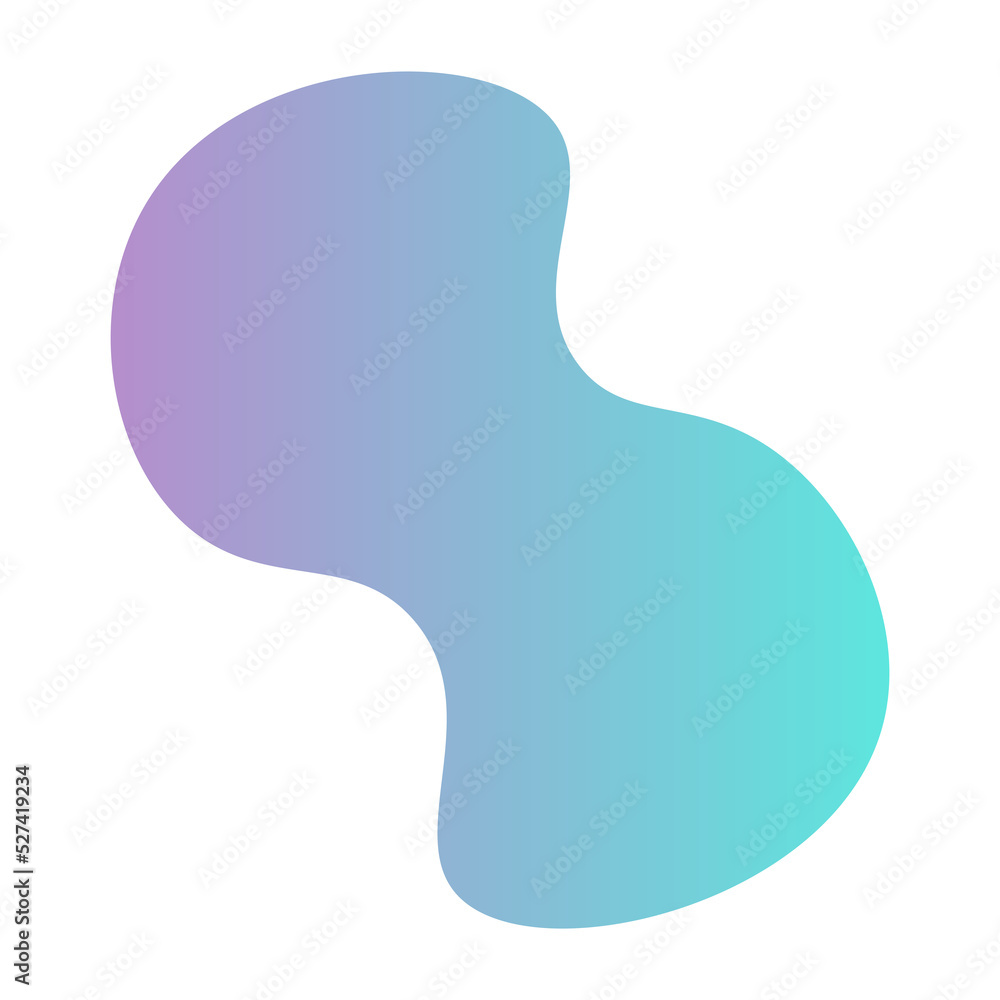 Abstract liquid shape modern gradient color style