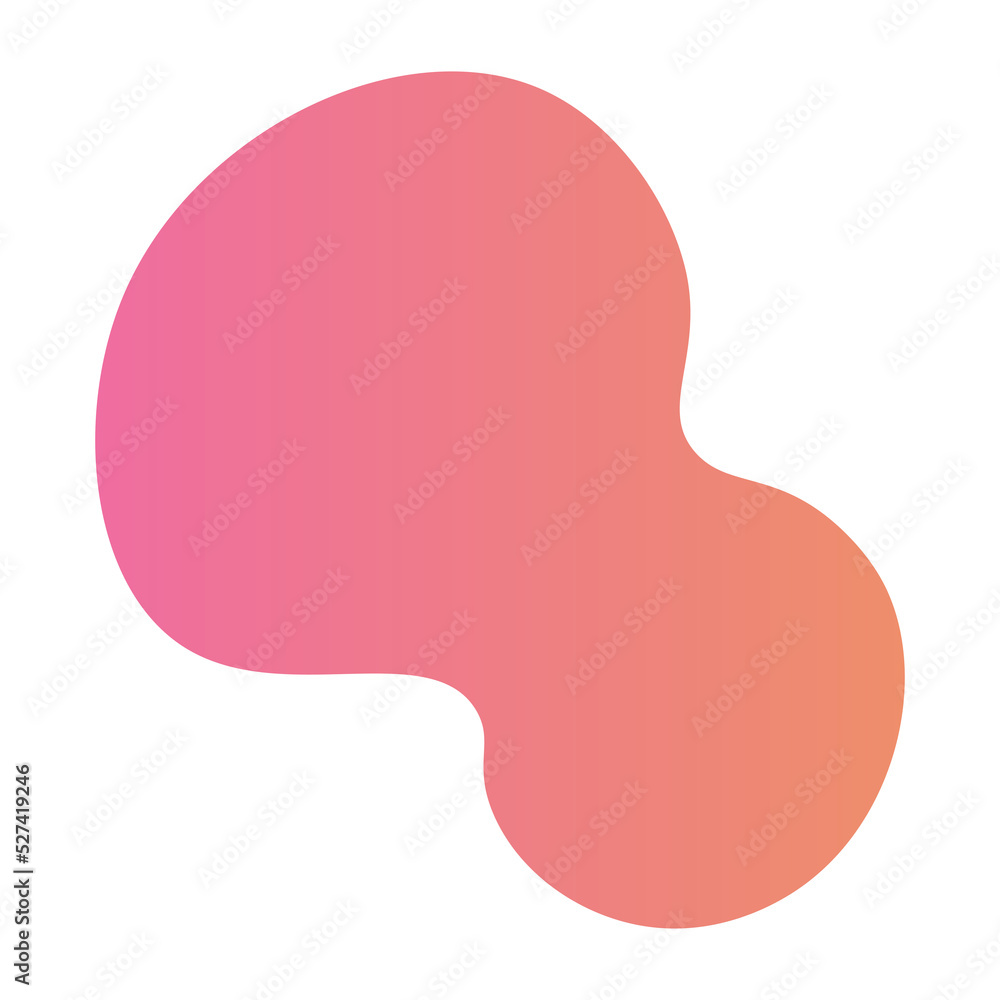 Abstract liquid shape modern gradient color style